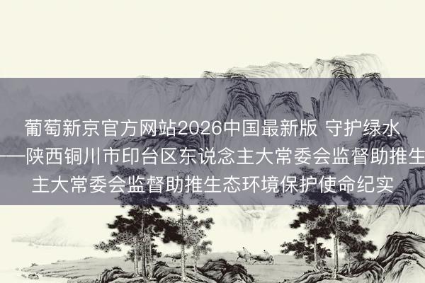 葡萄新京官方网站2026中国最新版 守护绿水青山 书写生态答卷——陕西铜川市印台区东说念主大常委会监督助推生态环境保护使命纪实