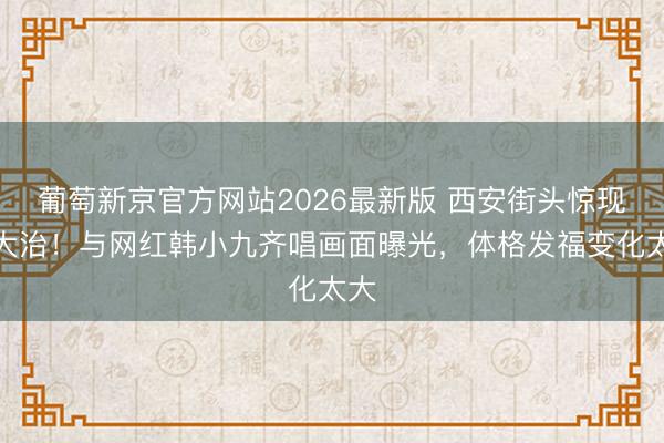 葡萄新京官方网站2026最新版 西安街头惊现王大治！与网红韩小九齐唱画面曝光，体格发福变化太大