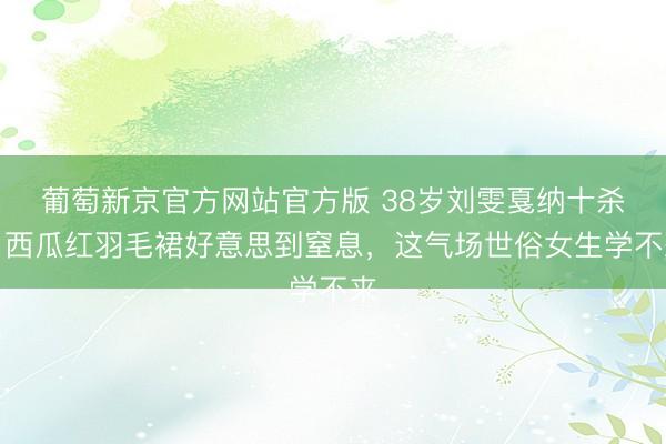 葡萄新京官方网站官方版 38岁刘雯戛纳十杀!西瓜红羽毛裙好意思到窒息,这气场世俗女生学不来