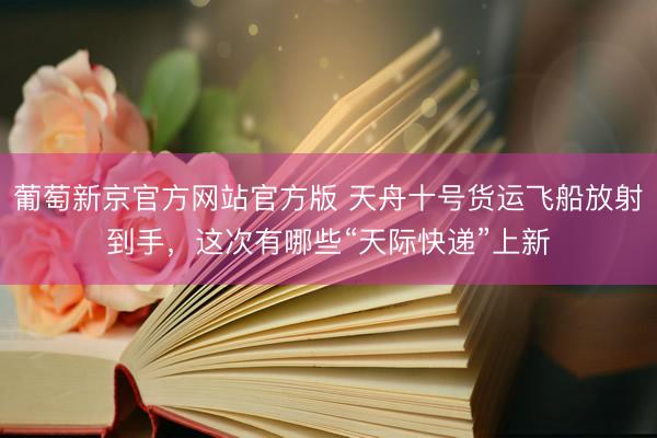 葡萄新京官方网站官方版 天舟十号货运飞船放射到手,这次有哪些“天际快递”上新